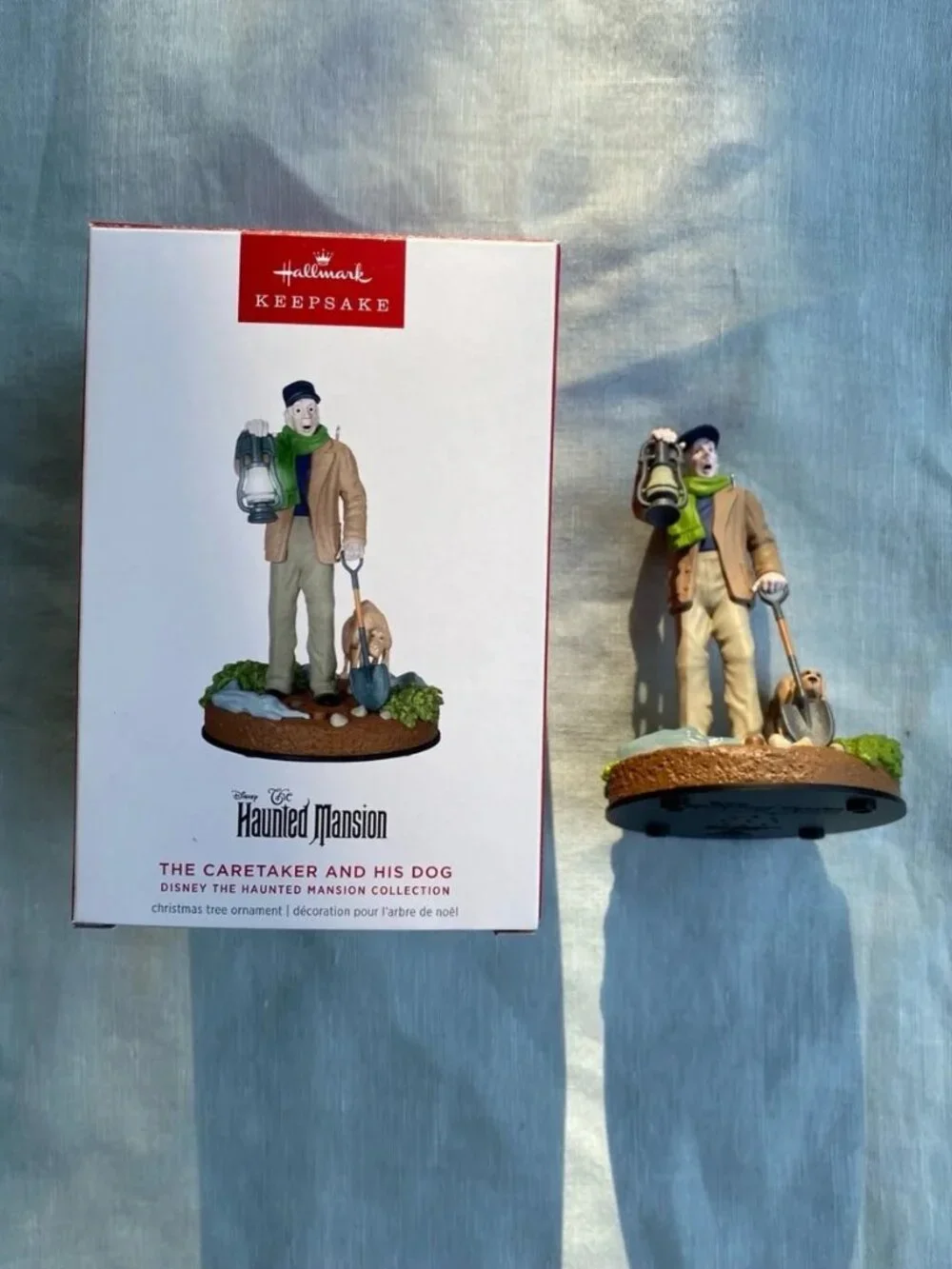 NWT Hallmark Disney Haunted Mansion Caretaker and His Dog ornament